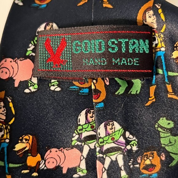 Handmade Silk Tie Featuring Disney's Toy Story Characters - Picture 3 of 3